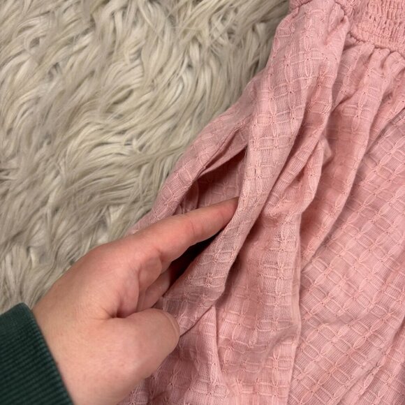 NWT Hayden Textured  Puff Sleeve Midi Dress - Picture 6 of 11